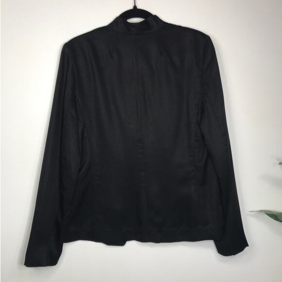 J.Crew Womens 8 Tall Going Out Blazer Black Lady Work Professional Minimalist - Picture 3 of 10